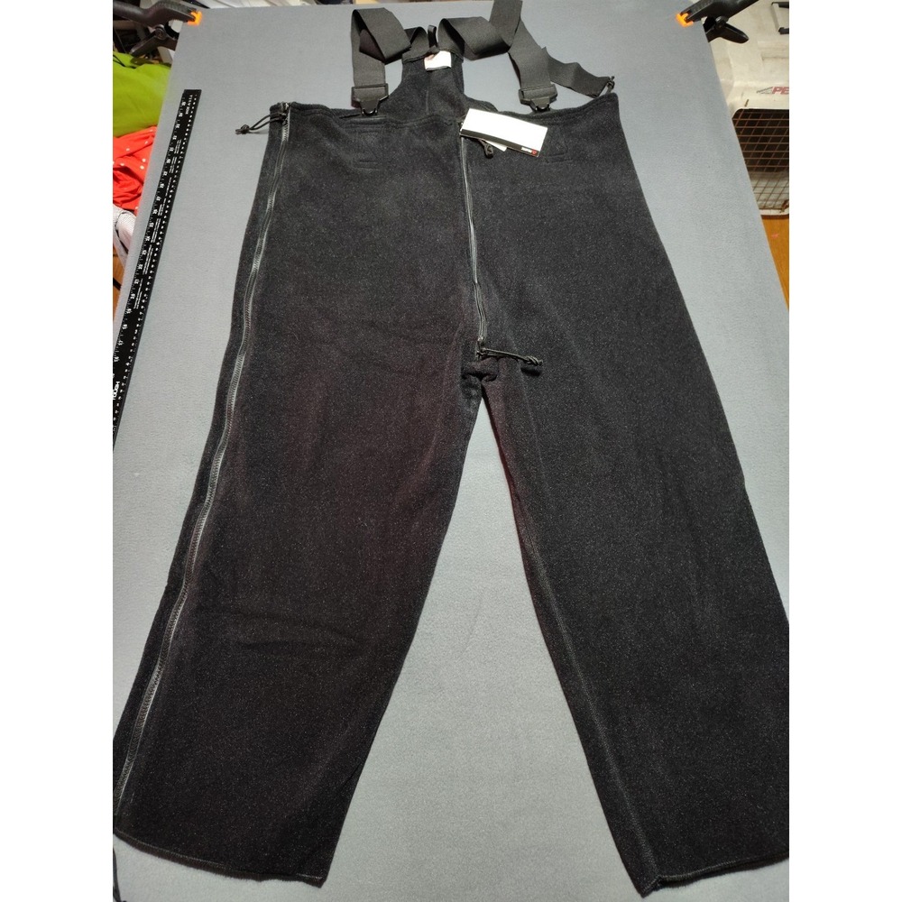 POLARTEC 200 Bib Overall Men XL-Short Reg Black‎ Fleece Cold Weather Hunting